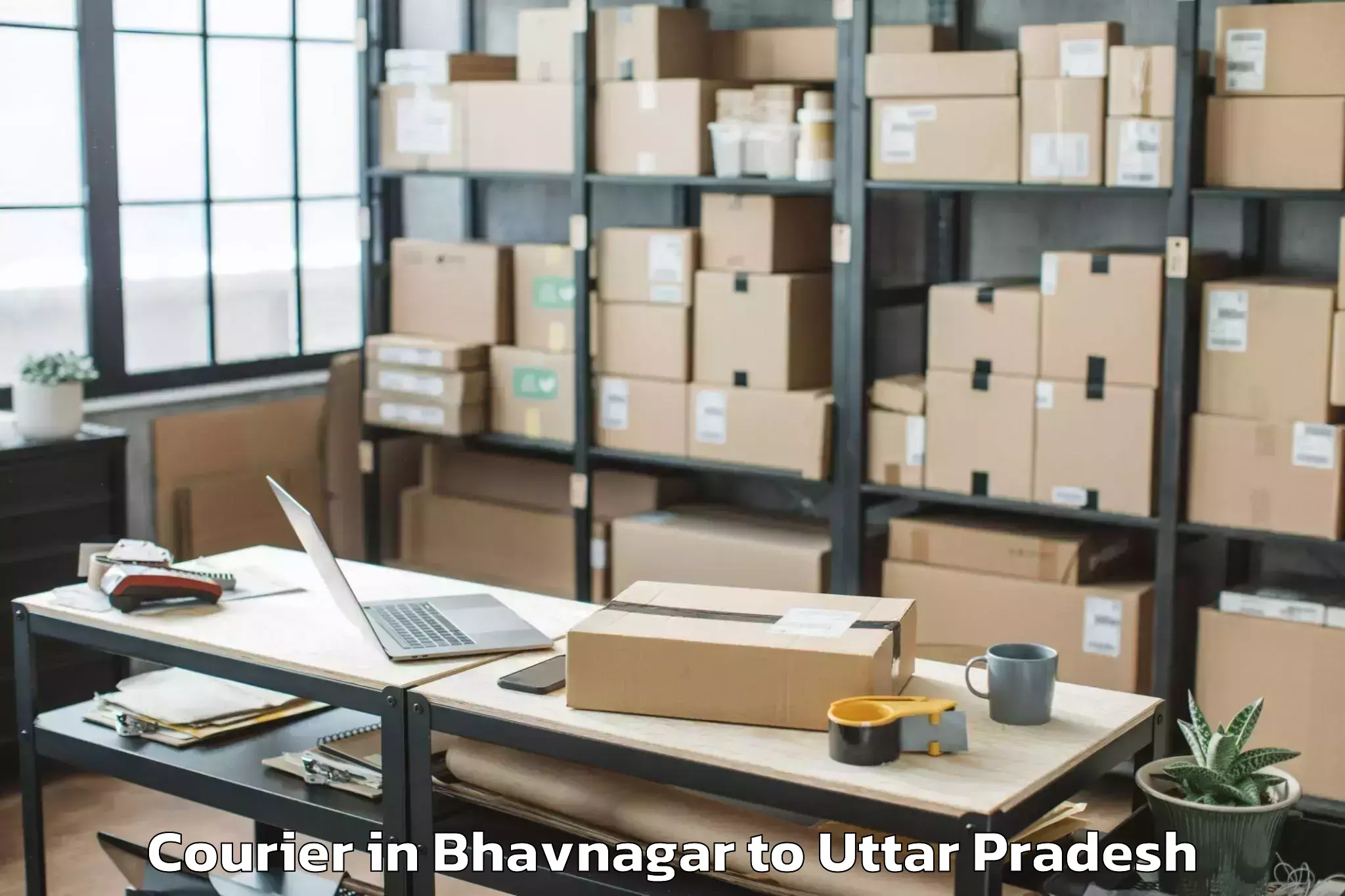 Get Bhavnagar to Etmadpur Courier